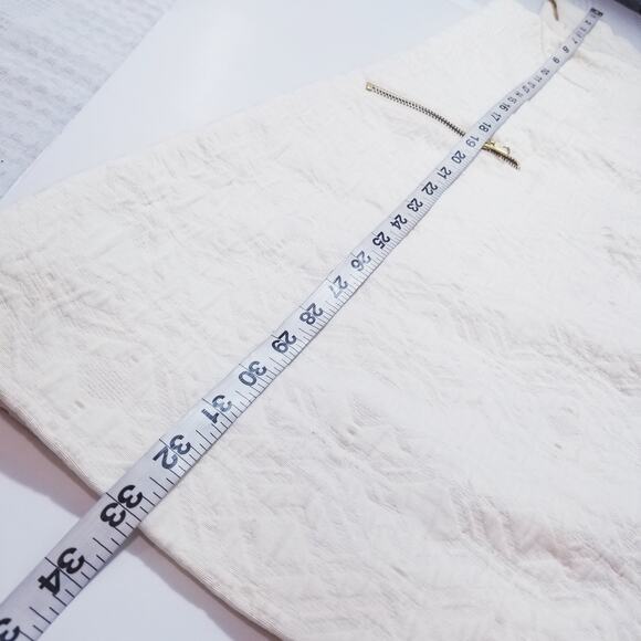 J. Crew Jacquard Shift Mini Dress Zipper Pockets Sleeveless - Picture 8 of 13